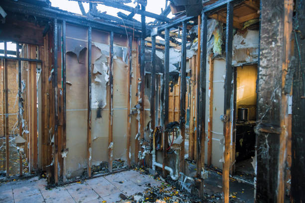 Professional Fire Damage Removal technician working in Kearny, NJ